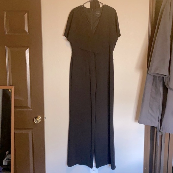 Alex Marie Pants - Black jumpsuit, slimming, professional